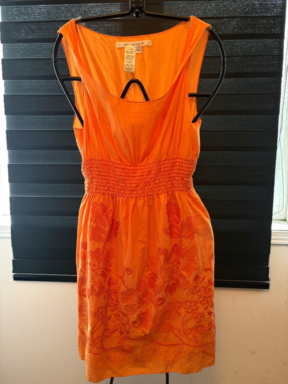 Max studio 100% cotton embroidered dress